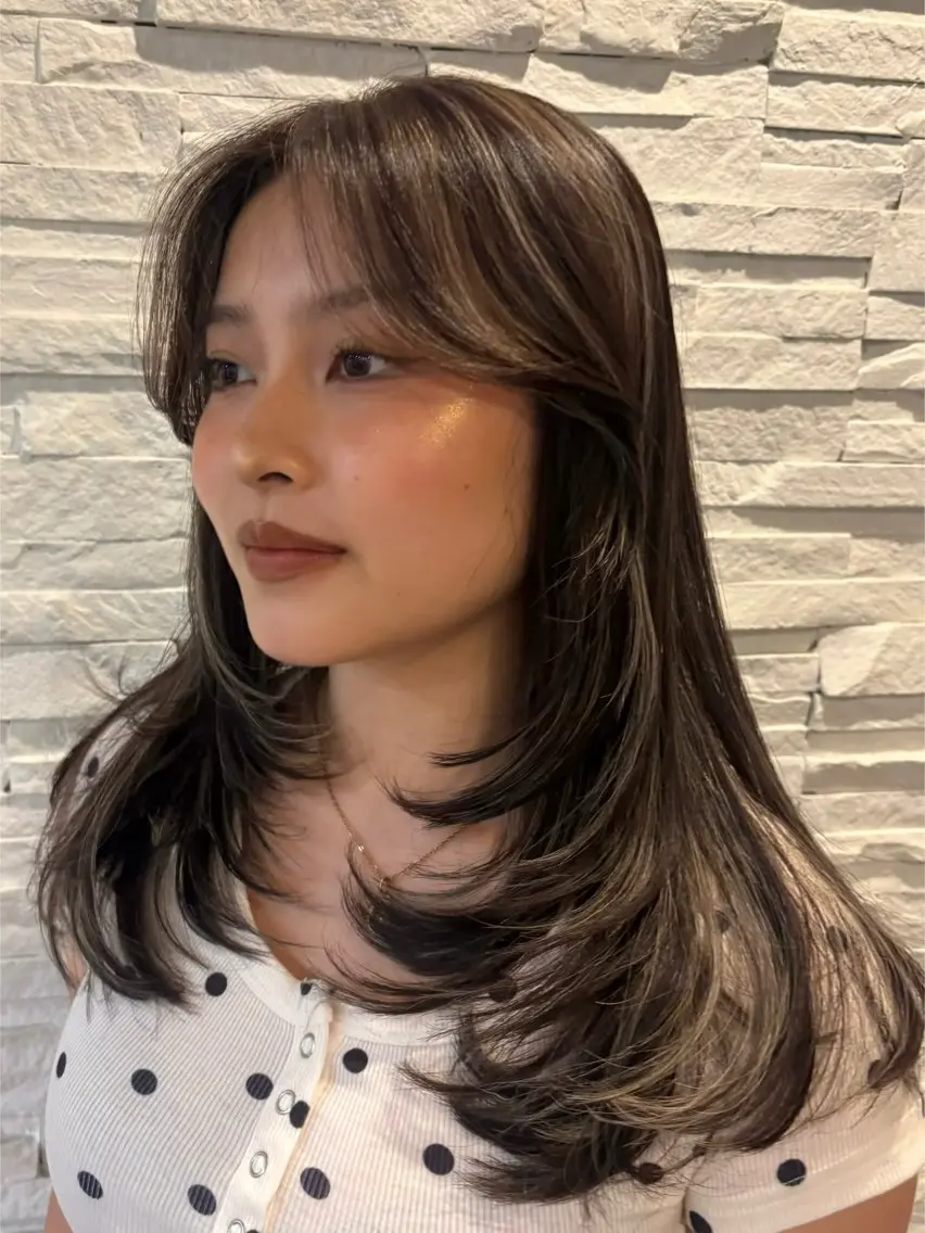 ロング ハイライト 🌺海外風ハイライト 🌺カマタ　アンナのヘアスタイル