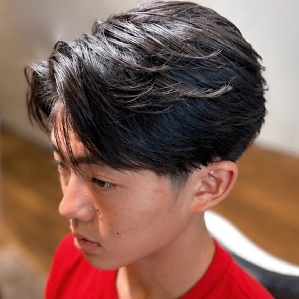 ショート メンズ センターパート カット メンズ　新百合ヶ丘 HIBIKIのヘアスタイル