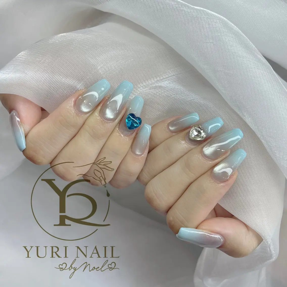 ネイル チークネイル フットネイル フレンチネイル グラデーション キラキラネイル ハンドネイル フットネイル ハンドケア YURI Nail Funabashiのネイルデザイン