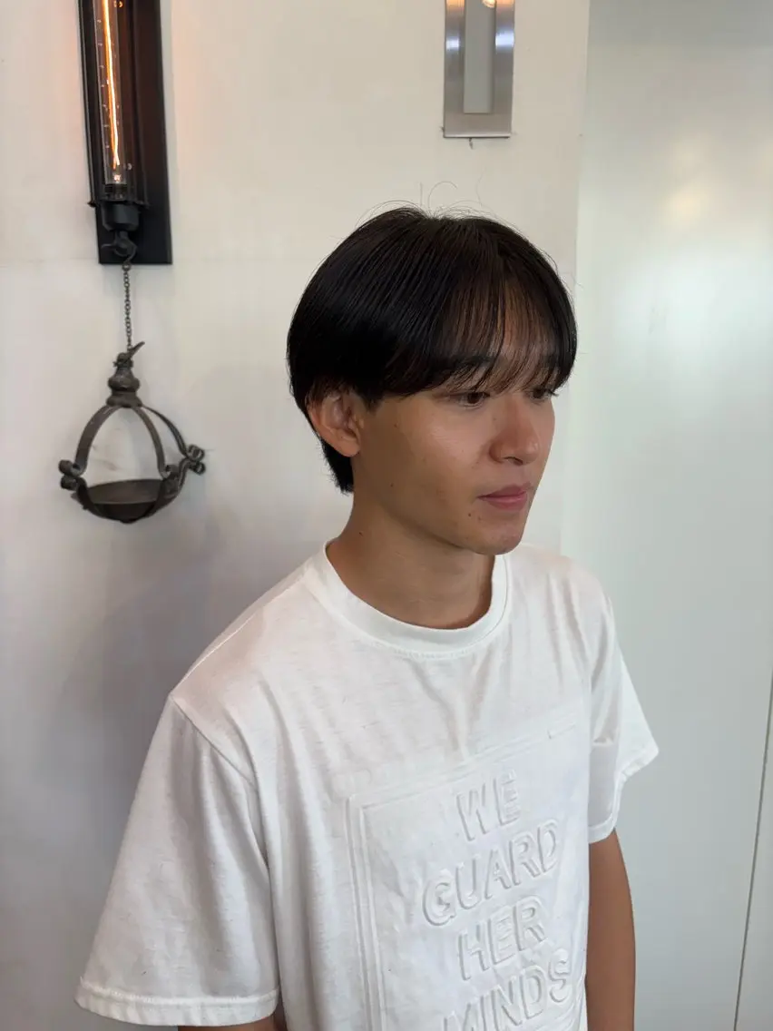 メンズ マッシュ シースルーマッシュ 刈り上げ カット トリートメント 似合わせカット‪// 鶴我万唯華のヘアスタイル