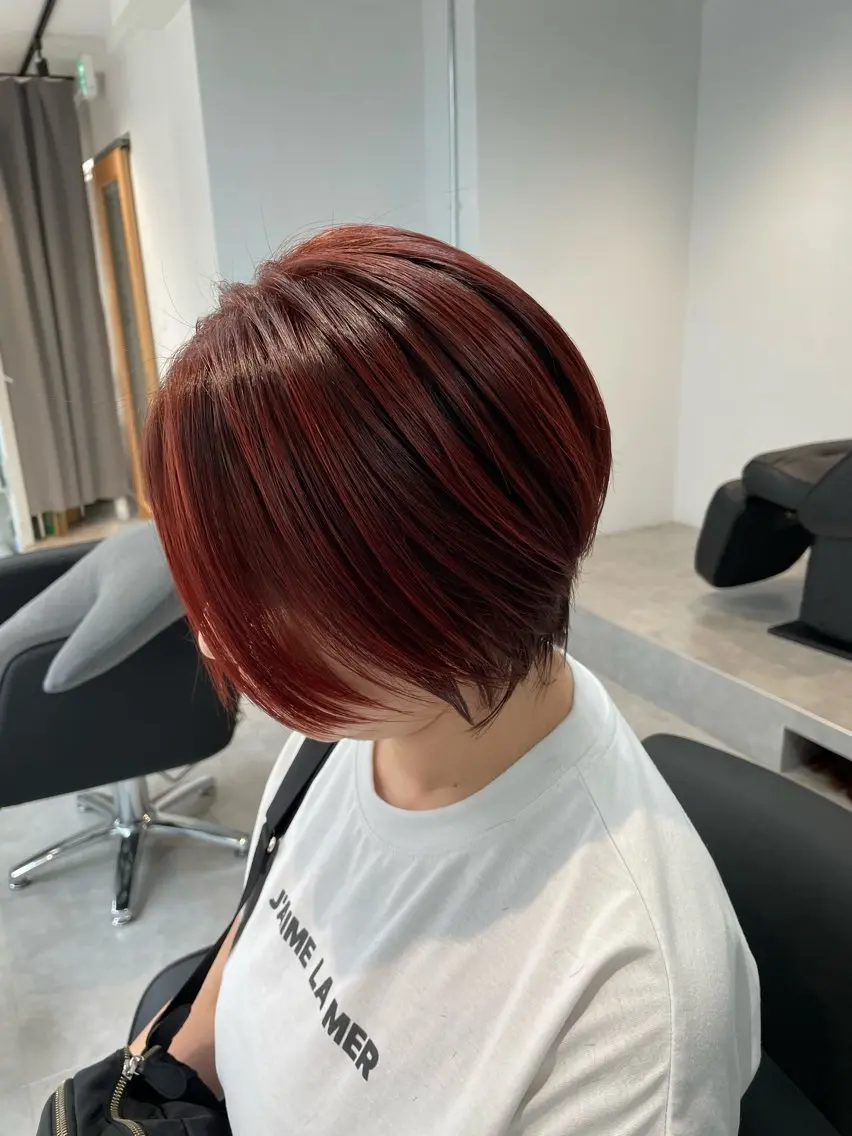ショート ウルフカット ヘアカラー トリートメント 艶髪特化髪質改善 Re:Rアール高円寺のヘアスタイル