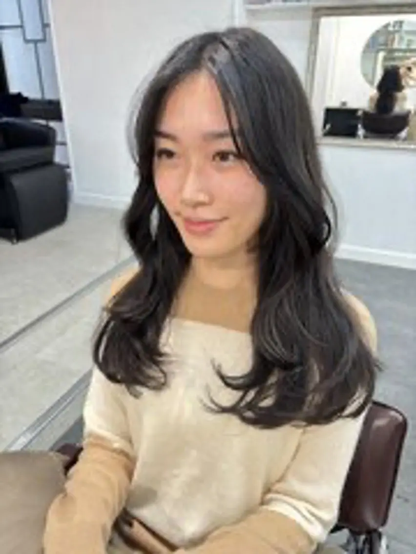 ロング ヘアセット 💖透明感カラー💖 美優のヘアスタイル
