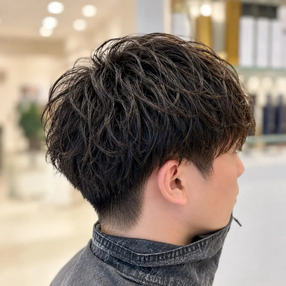 ショート パーマ メンズ カット パーマ イシカワ ユウタのヘアスタイル