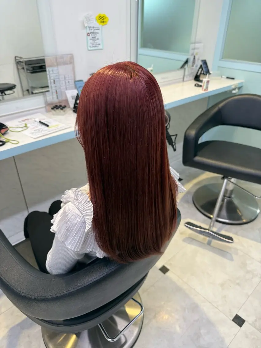 カラー ヘアカラー トリートメント ヘッドスパ ヘアセット 🇰🇷韓流暖色ヘア 🍒saaya🍒のヘアスタイル