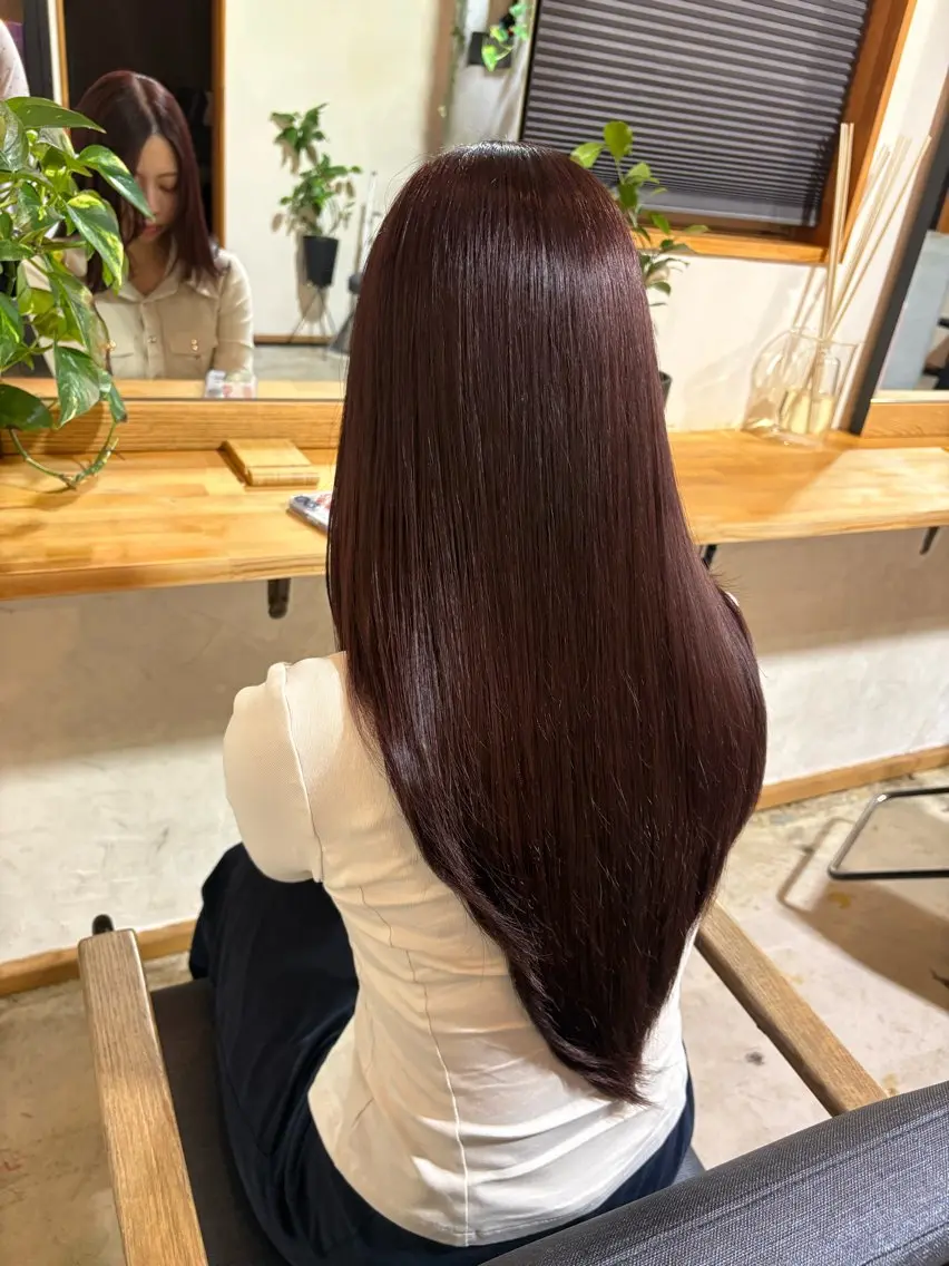 ロング カラー 木崎 優来のヘアスタイル