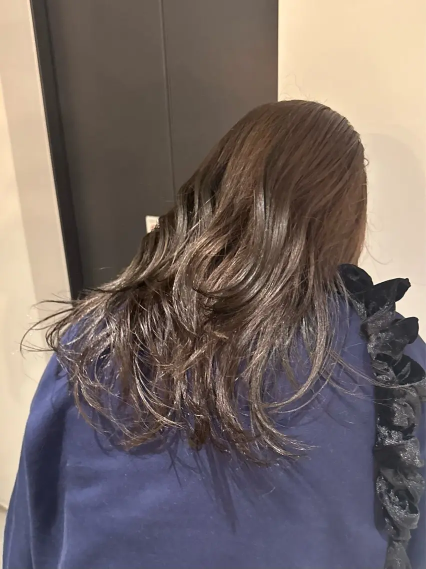 ロング カラー ヘアカラー トリートメント 村田 茉優のヘアスタイル