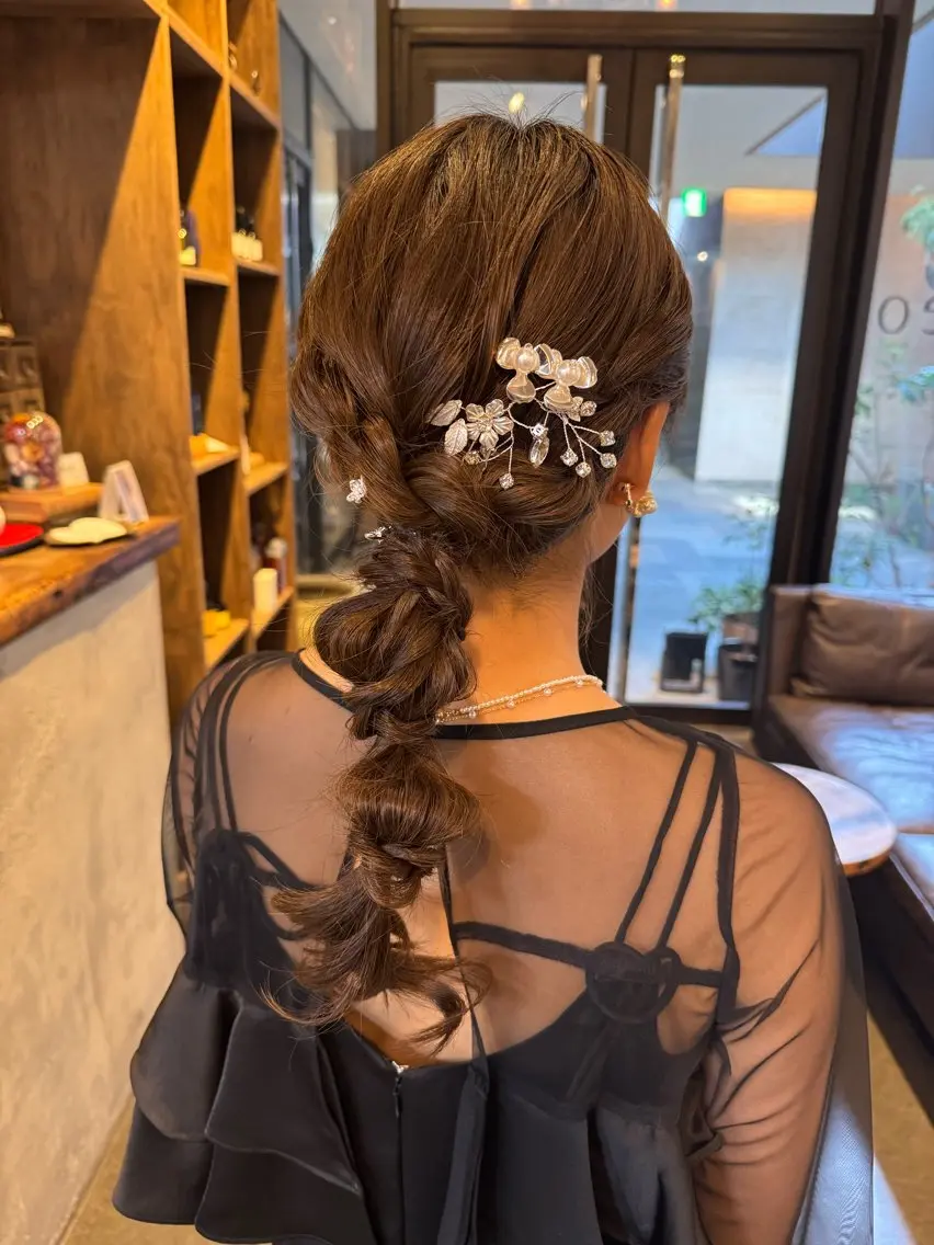 ヘアアレンジ ヘアセット 6/29まで 💐🤍理保のヘアスタイル