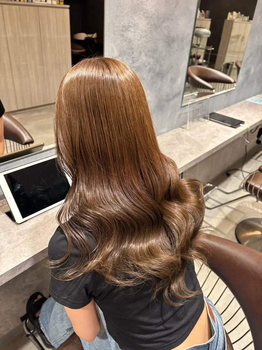 セミロング 金木 凜花のヘアスタイル