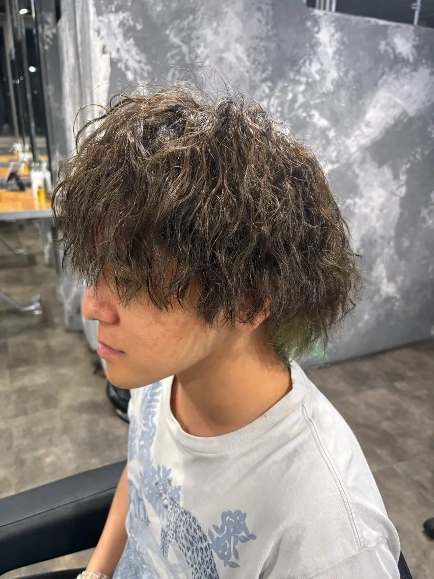 メンズ カット パーマ 🪽直毛男子の救世主 🪽フェザーパーマのヘアスタイル