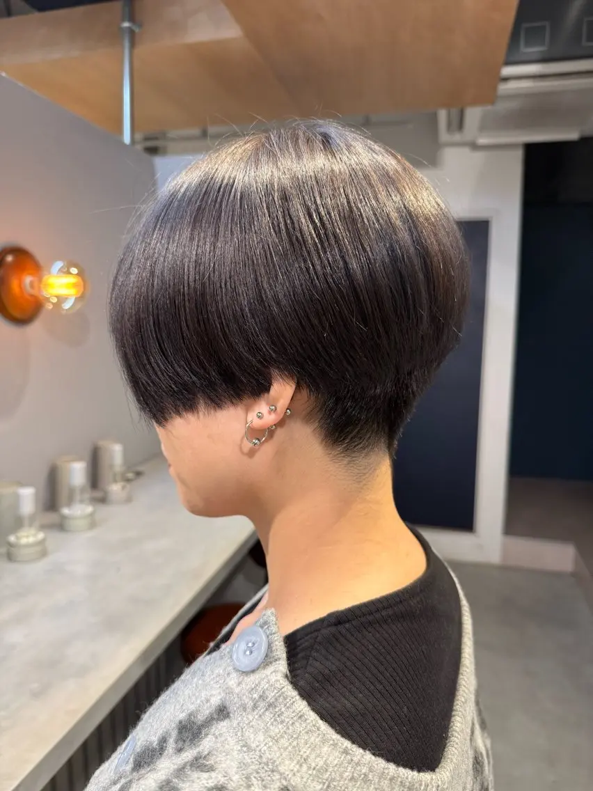 ショート カラー 神パーマ＆ツヤ髪 黒田ダイのヘアスタイル