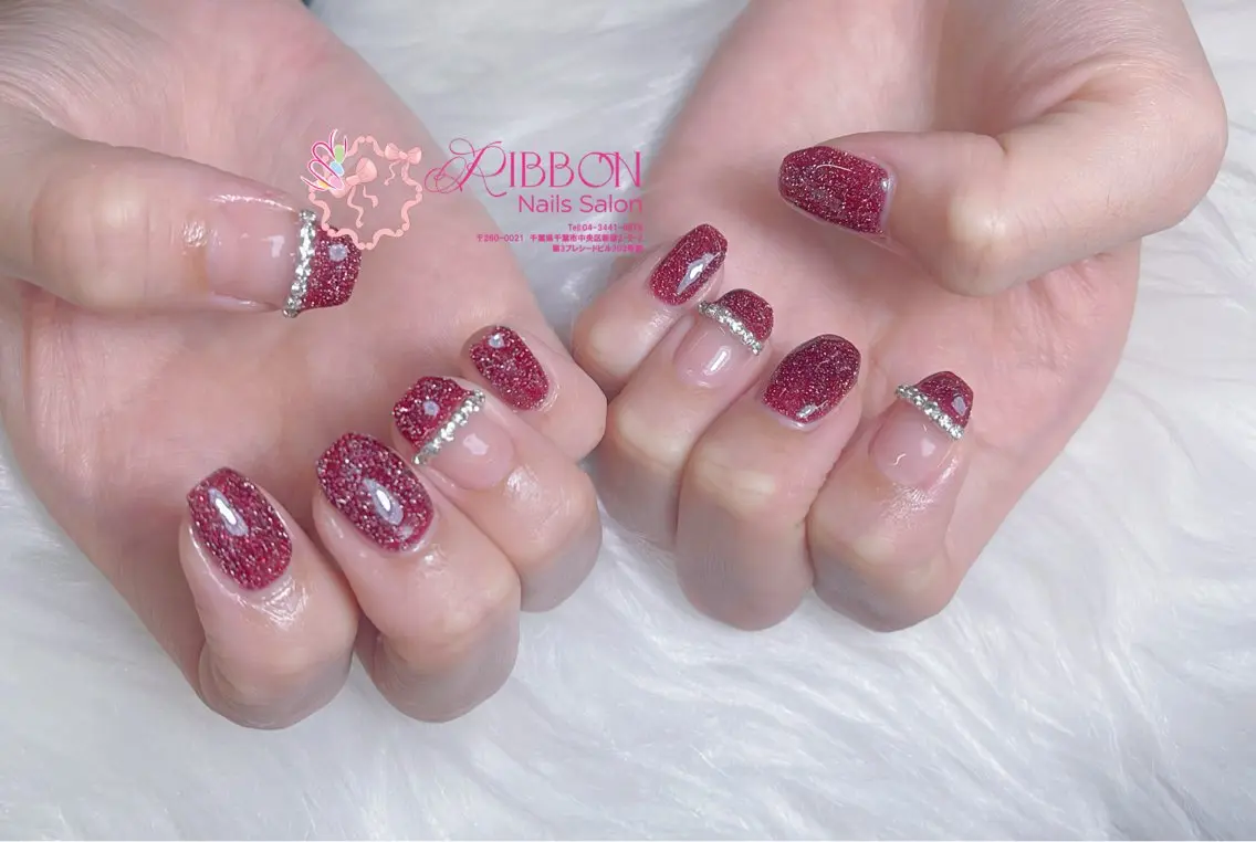 ネイル チークネイル フットネイル フレンチネイル グラデーション 韓国ネイル Ribbonnail salonのネイルデザイン