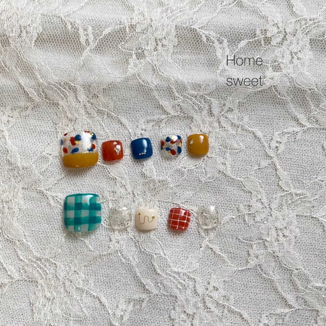 ネイル フットネイル ショートネイル. Home sweetのネイルデザイン