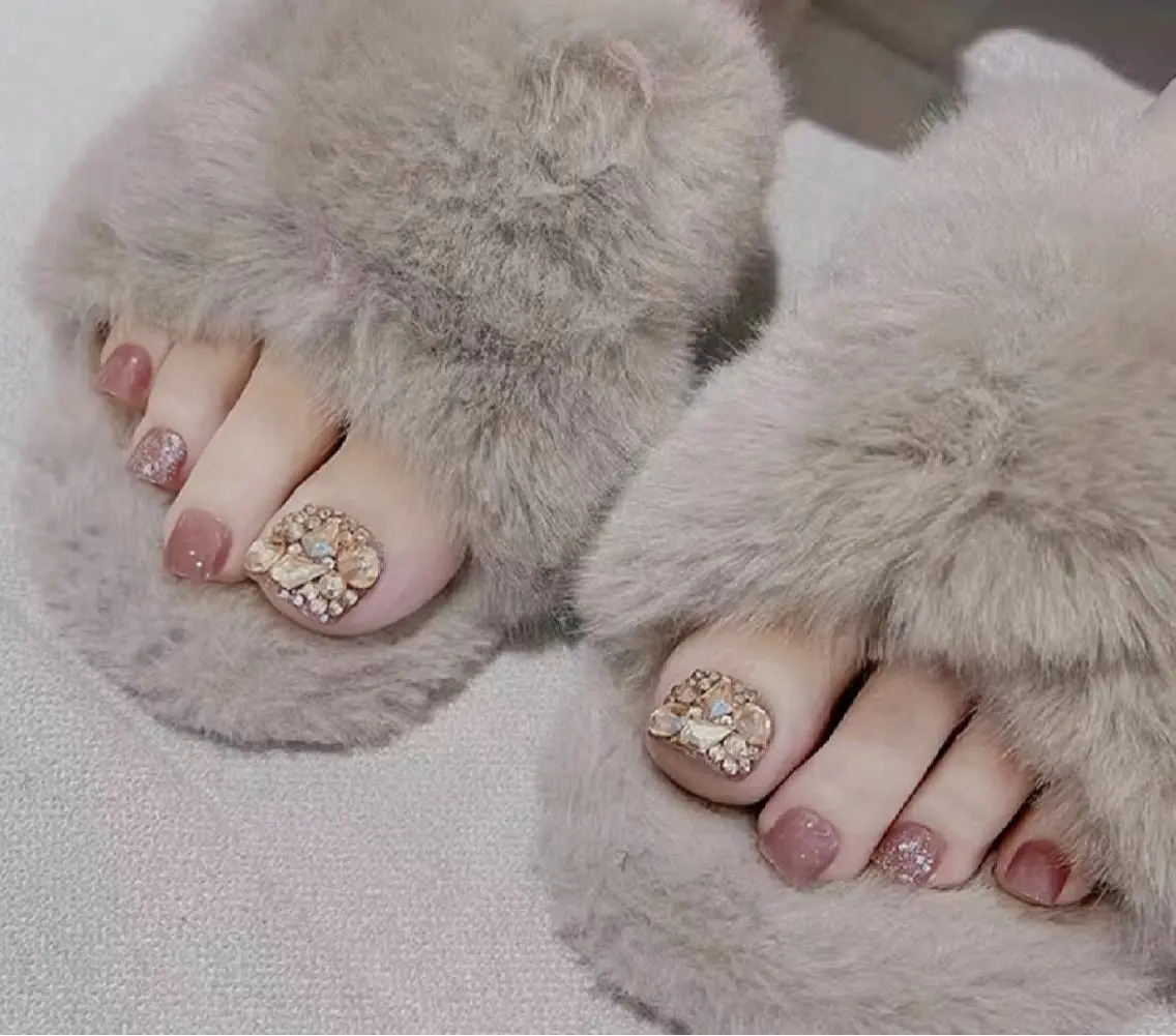 【FOOT】 60分付け放題★シンプル持ち込みデザイン(デザイン2本まで)¥6980の写真