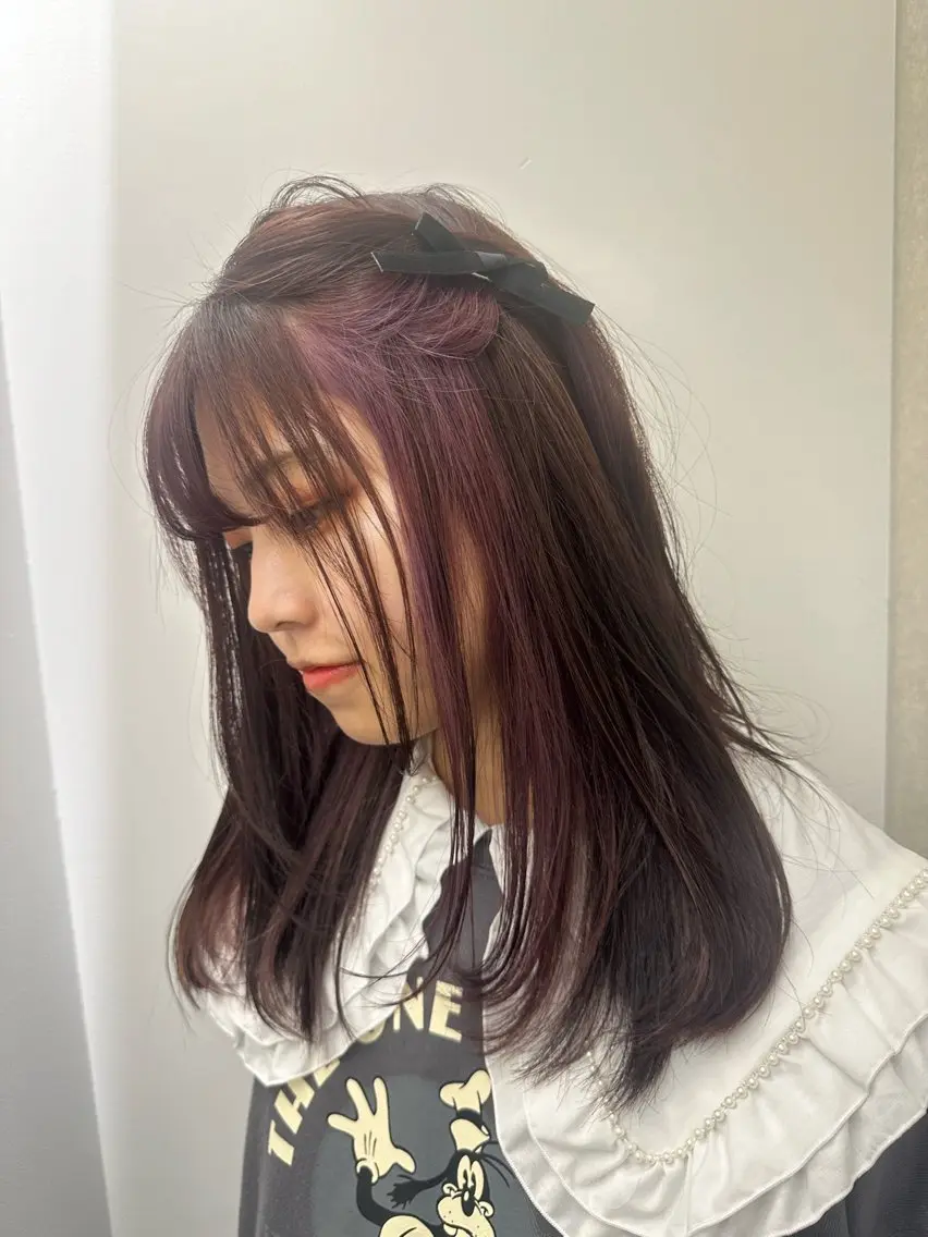 セミロング カラー ヘアカラー 韓国ヘアメンズ・レデ ィース特化ミクのヘアスタイル