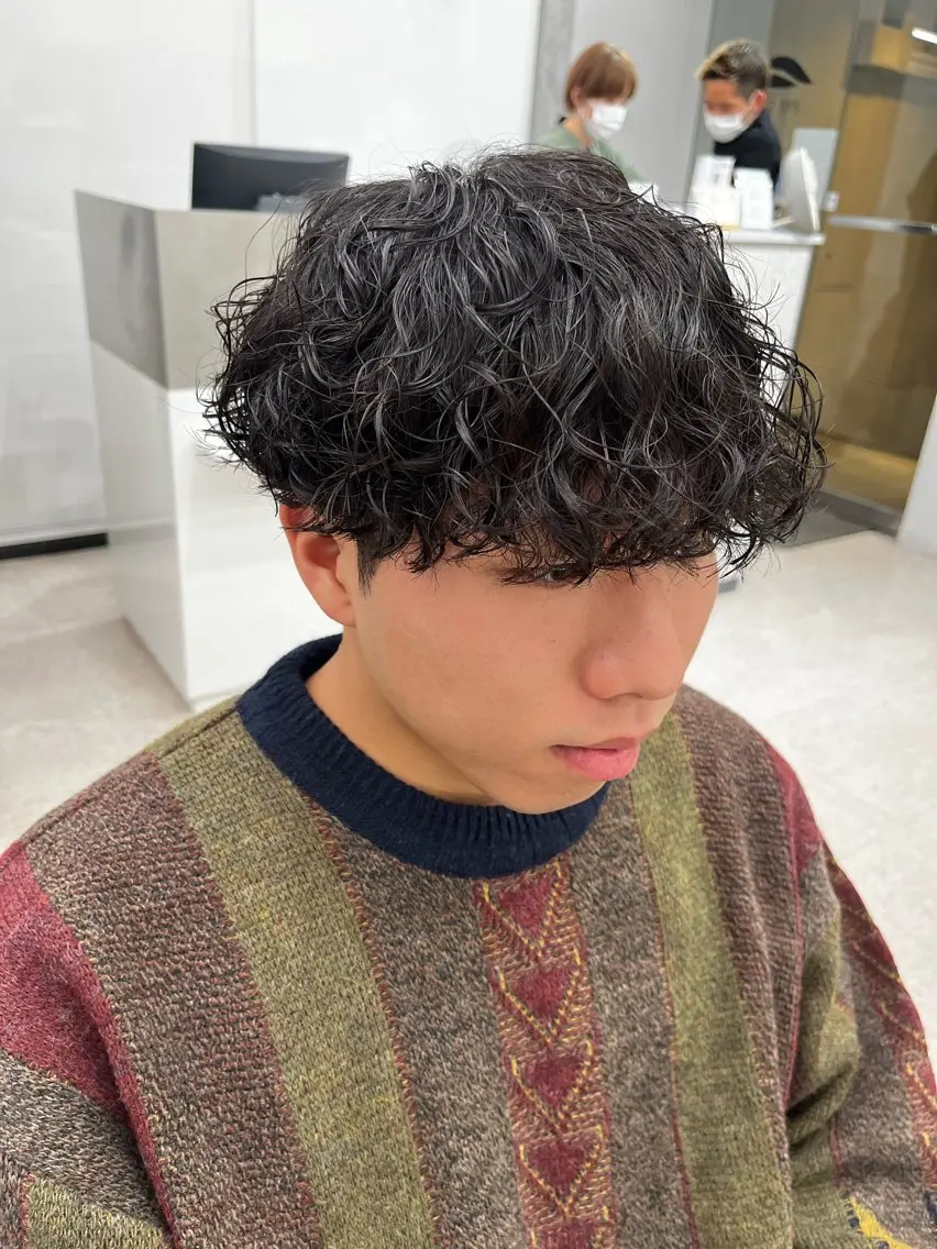 パーマ メンズ メンズパーマ カット パーマ 🍐シャドウパーマ メンズ特化/守岡🍐のヘアスタイル