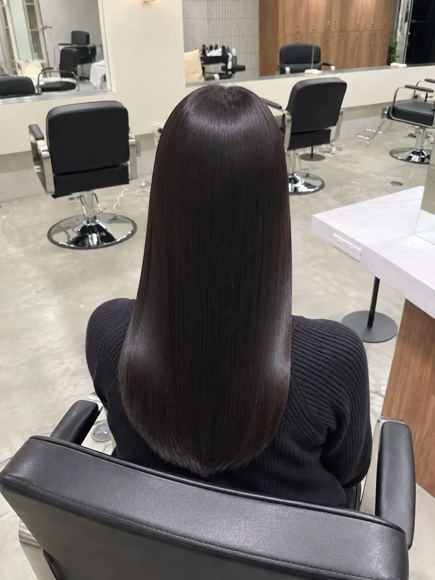 ロング 縮毛矯正 縮毛矯正 トリートメント 縮毛矯正/レイヤー/ 京都/Ryoのヘアスタイル