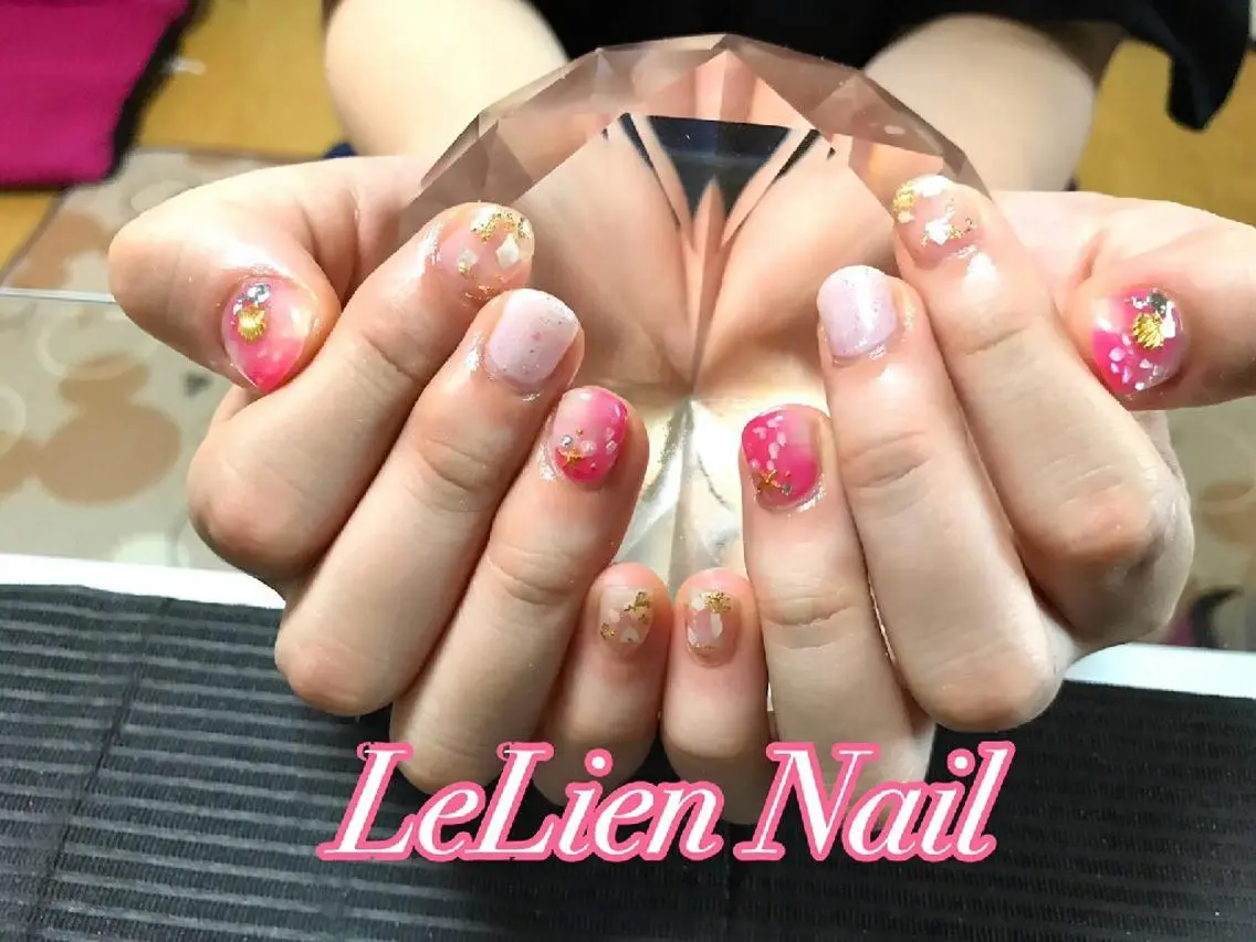 ネイル 夏ネイル モチの良さ◉ フィルインネイル♡のネイルデザイン