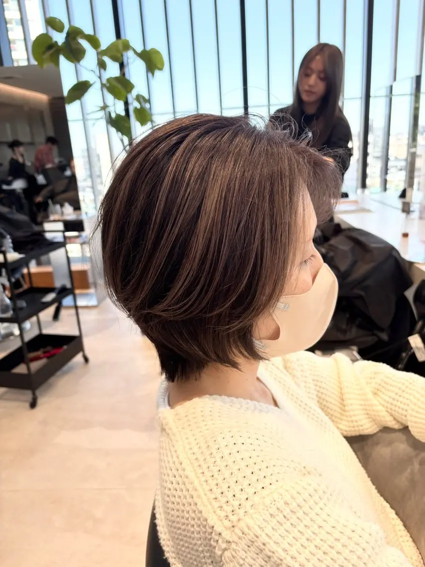 ショート ヘアカラー トリートメント 縮毛矯正/髪質改善/ HARUのヘアスタイル