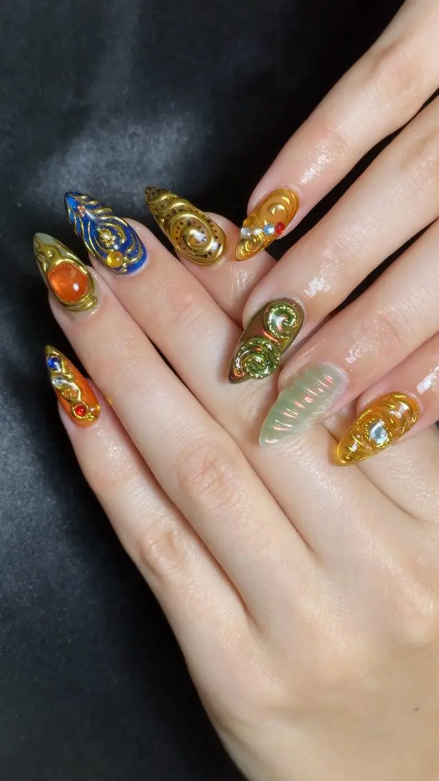 ネイル 持ち込み ワンホンネイル ハンドネイル AKIKO NAILのネイルデザイン