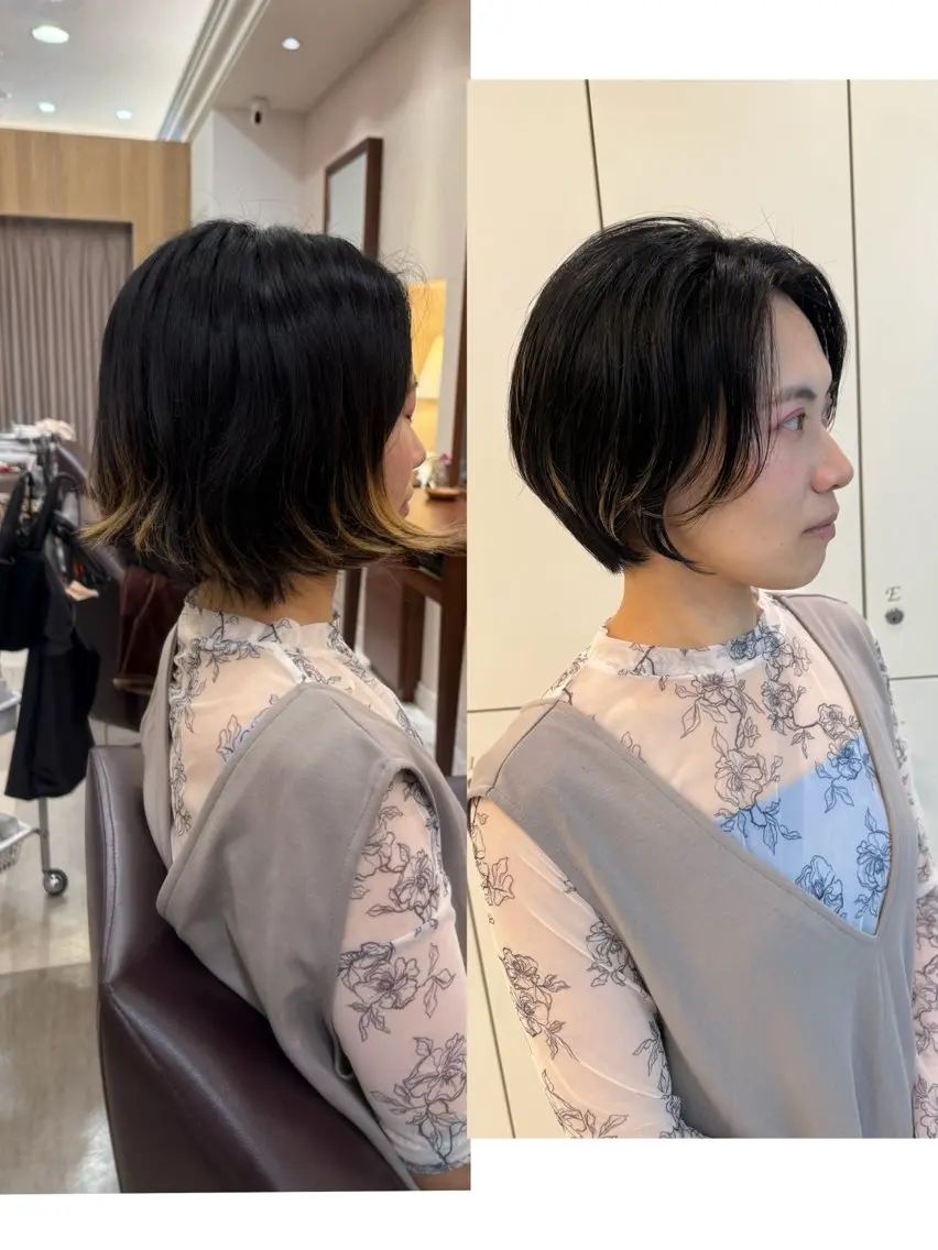 ショート 【ショート/ボブ 丸みショート】深萱のヘアスタイル