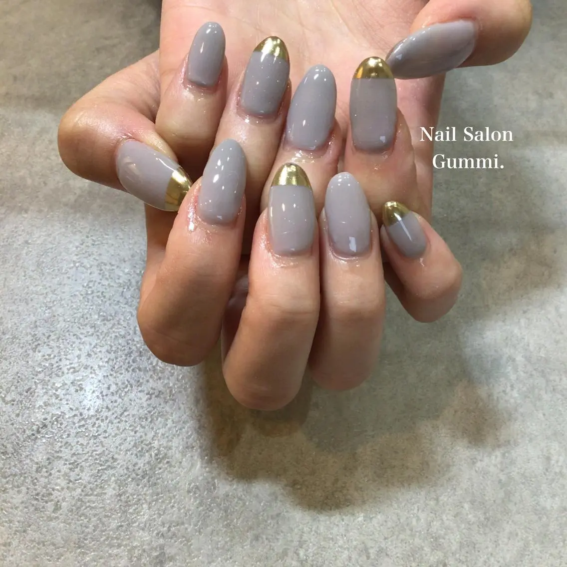 ネイル ゴールド ミラーネイル Nail Salon Gummi.のネイルデザイン
