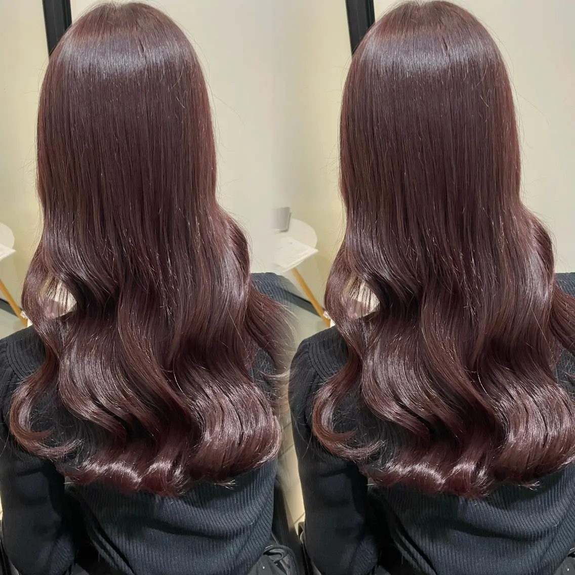ロング カラー ブリーチ ブリーチなしカラー ピンクカラー カット ヘアカラー トリートメント ブリーチなしカラー kana🐱のヘアスタイル