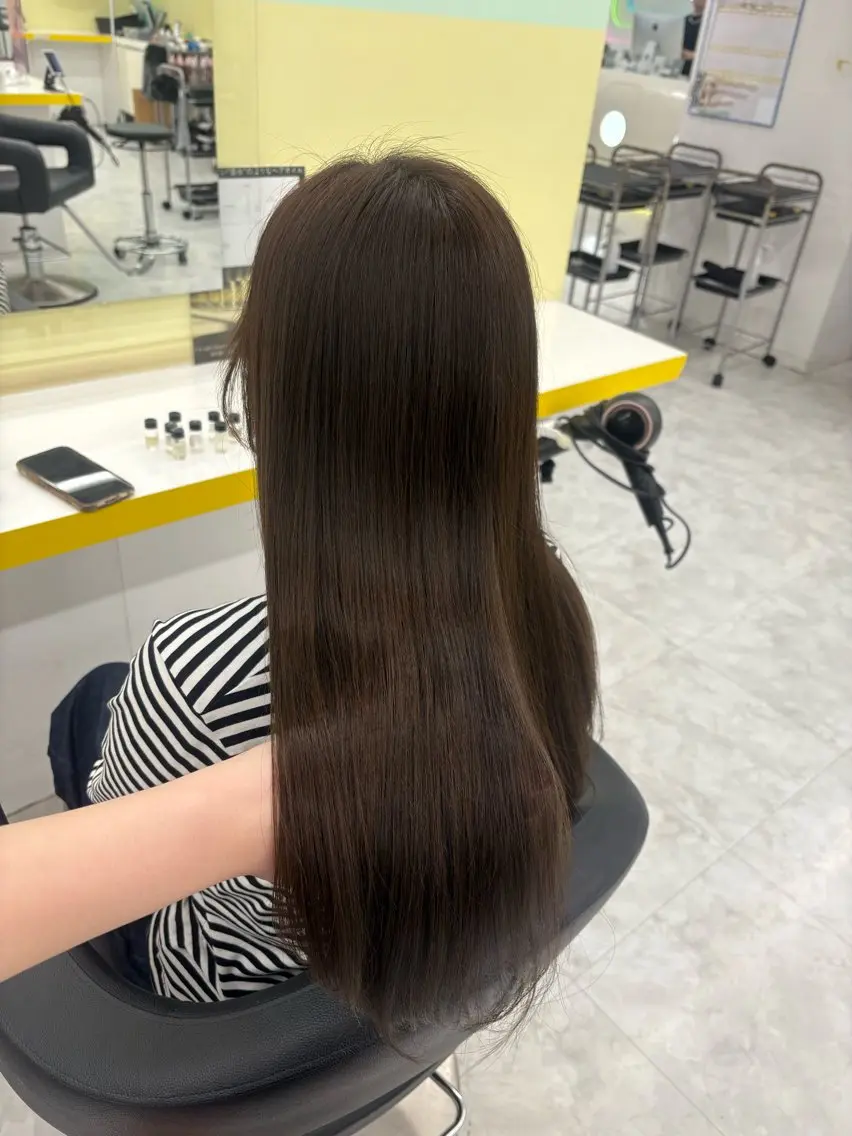 ロング カラー ヘアカラー ベージュ×レイヤー 🤎横浜/miu🤎のヘアスタイル
