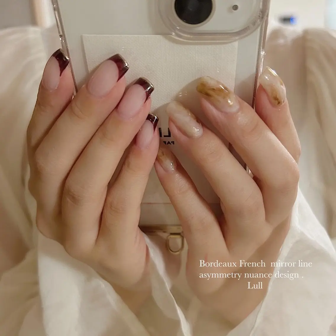 ネイル フレンチネイル ニュアンスネイル ハンドネイル Lull ネイル/ HBL/ハンドケアのネイルデザイン