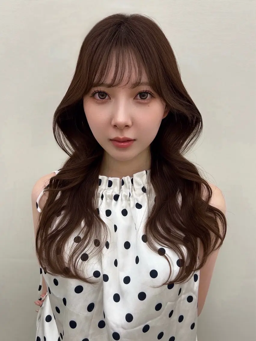 ロング カット ヘアカラー トリートメント ai ｜ 似合わせhair♡のヘアスタイル