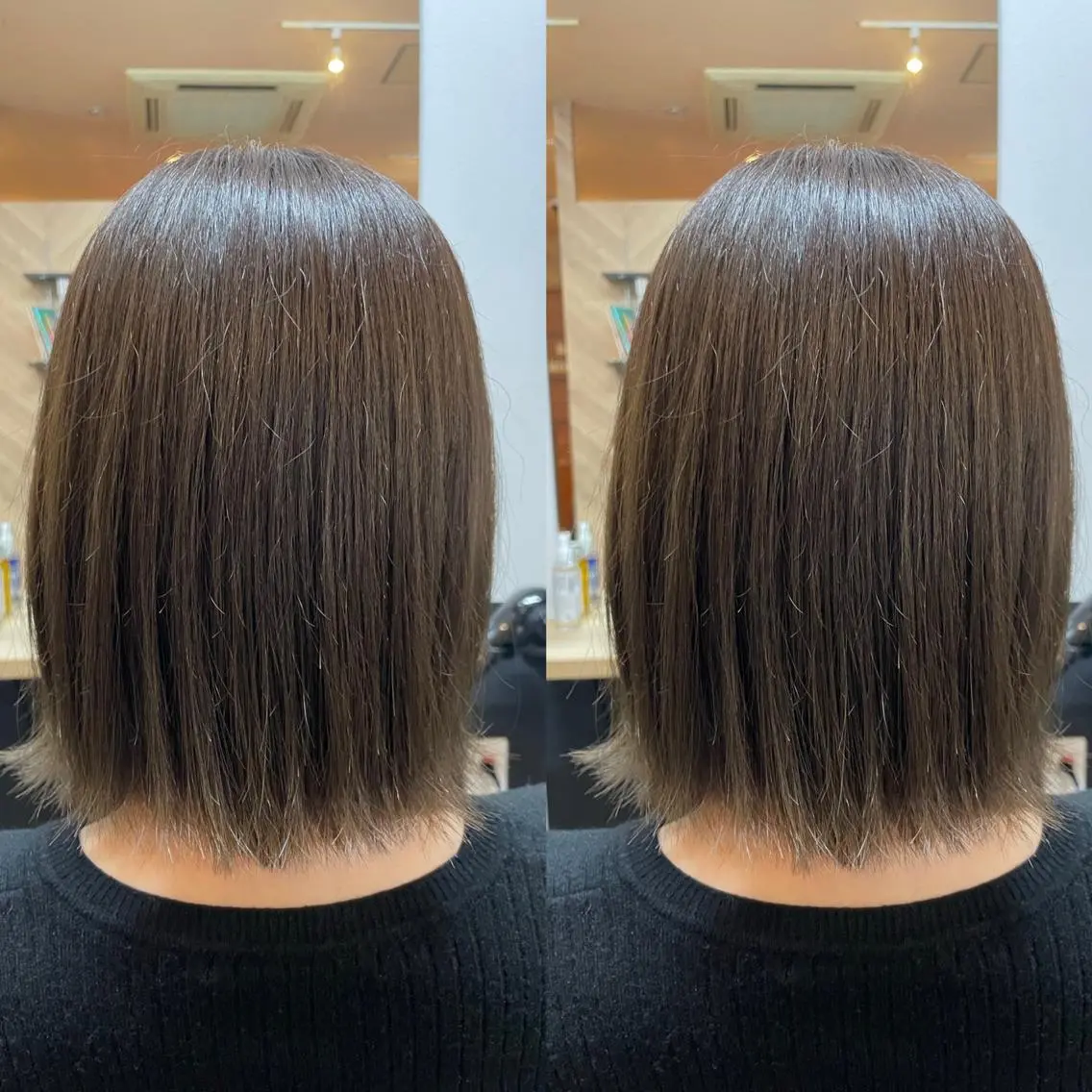 カラー ミディアム カット 縮毛矯正 TELA HAIRのヘアスタイル