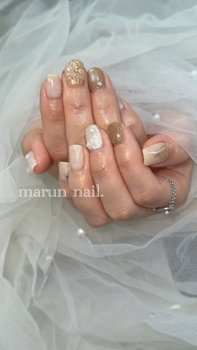 ネイル ハンドネイル marun._ megumi.のネイルデザイン