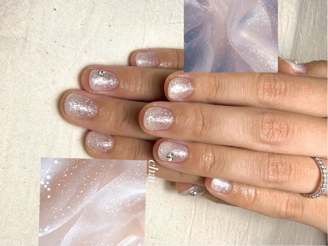 ネイル フラッシュネイル ラメ(グリッター) ハンドネイル chai nail &  eye📍鶴橋のネイルデザイン