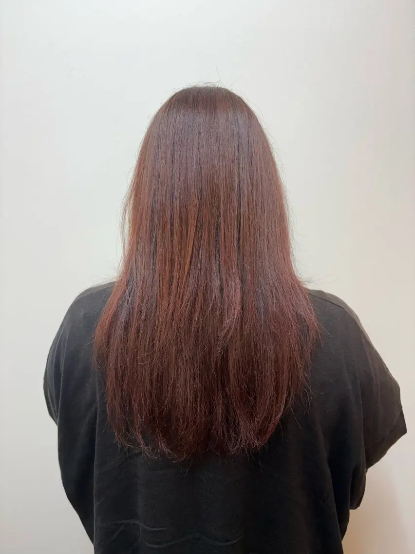 カラー ピンクカラー ヘアカラー 鈴木 美里のヘアスタイル
