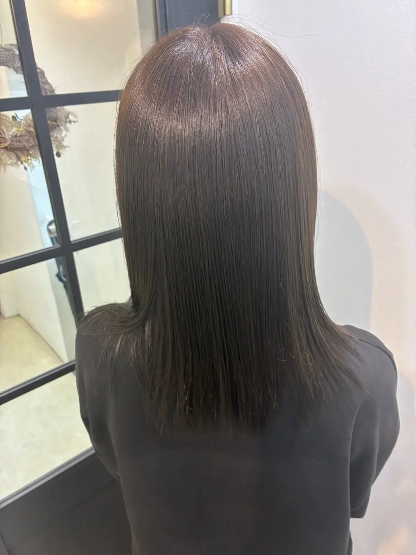 🌸ミニモ限定🌸🍀ワンカラー🍀+FLOWDIA髪質改善4stepトリートメント🍯の写真