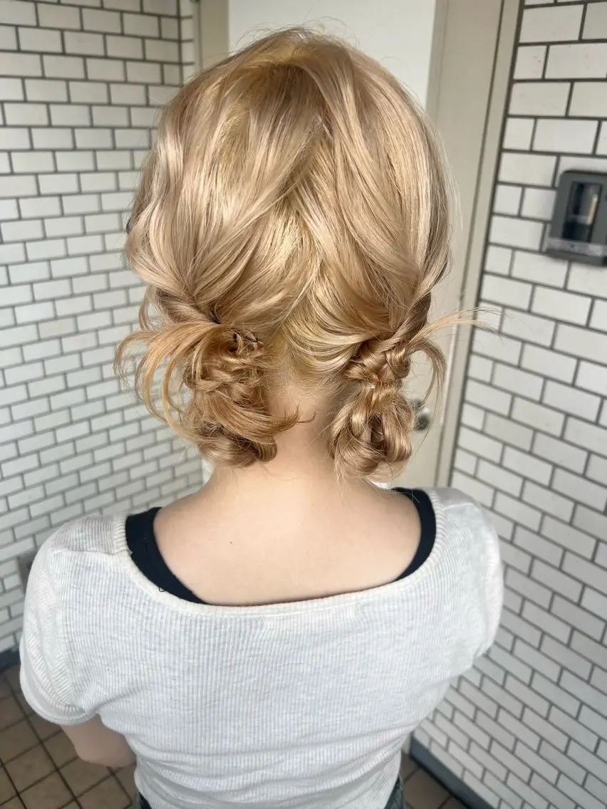 ヘアアレンジ ヘアセット 大人可愛いヘアメイク 💋🧚♀️しずかのヘアスタイル
