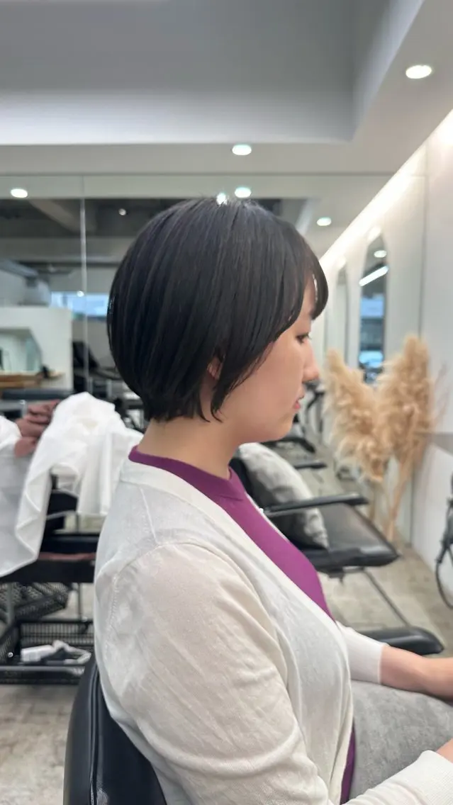 ショート ショートボブ ボブ ショートヘア カット トリートメント あいこ/ハンサムショ ート無料/蔵前🌷のヘアスタイル