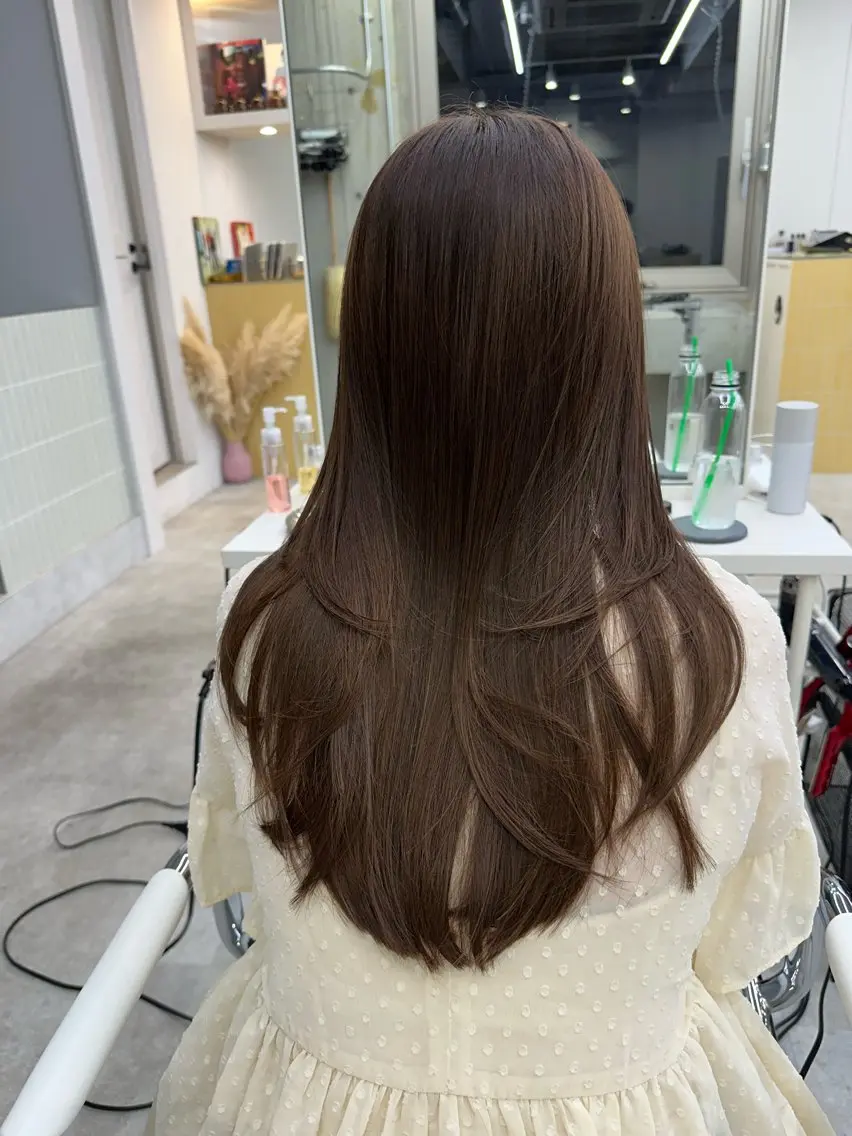 ロング カット ヘアカラー トリートメント MAI/髪質改善/ 幹細胞トリートメントのヘアスタイル