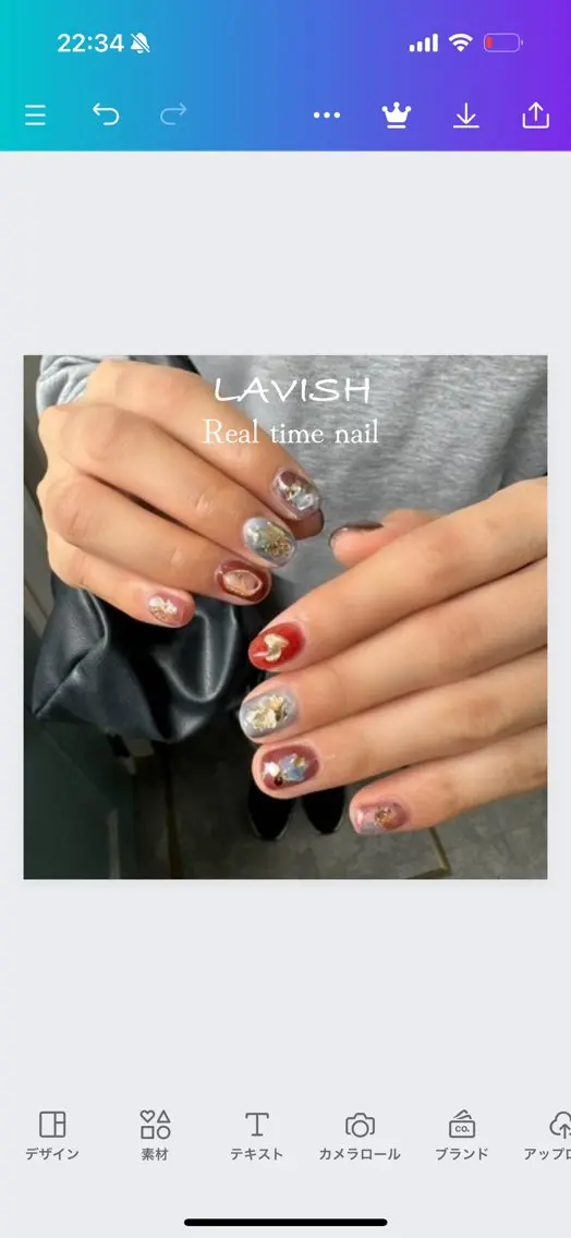 ネイル LAVISH 大和店 emi・:*+のネイルデザイン