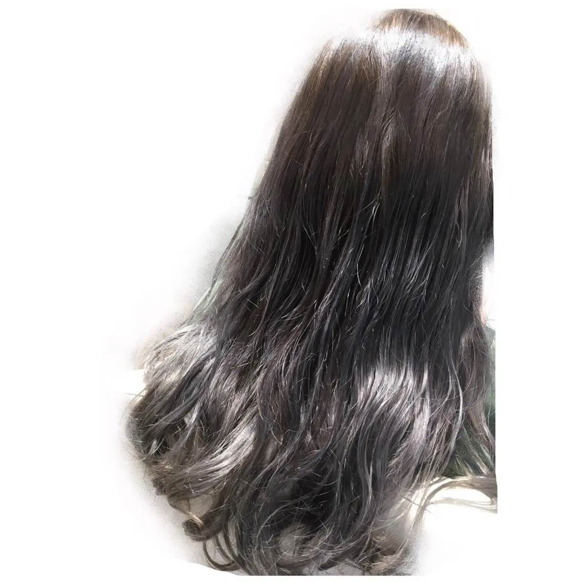ロング パープルカラー 安永 涼のヘアスタイル