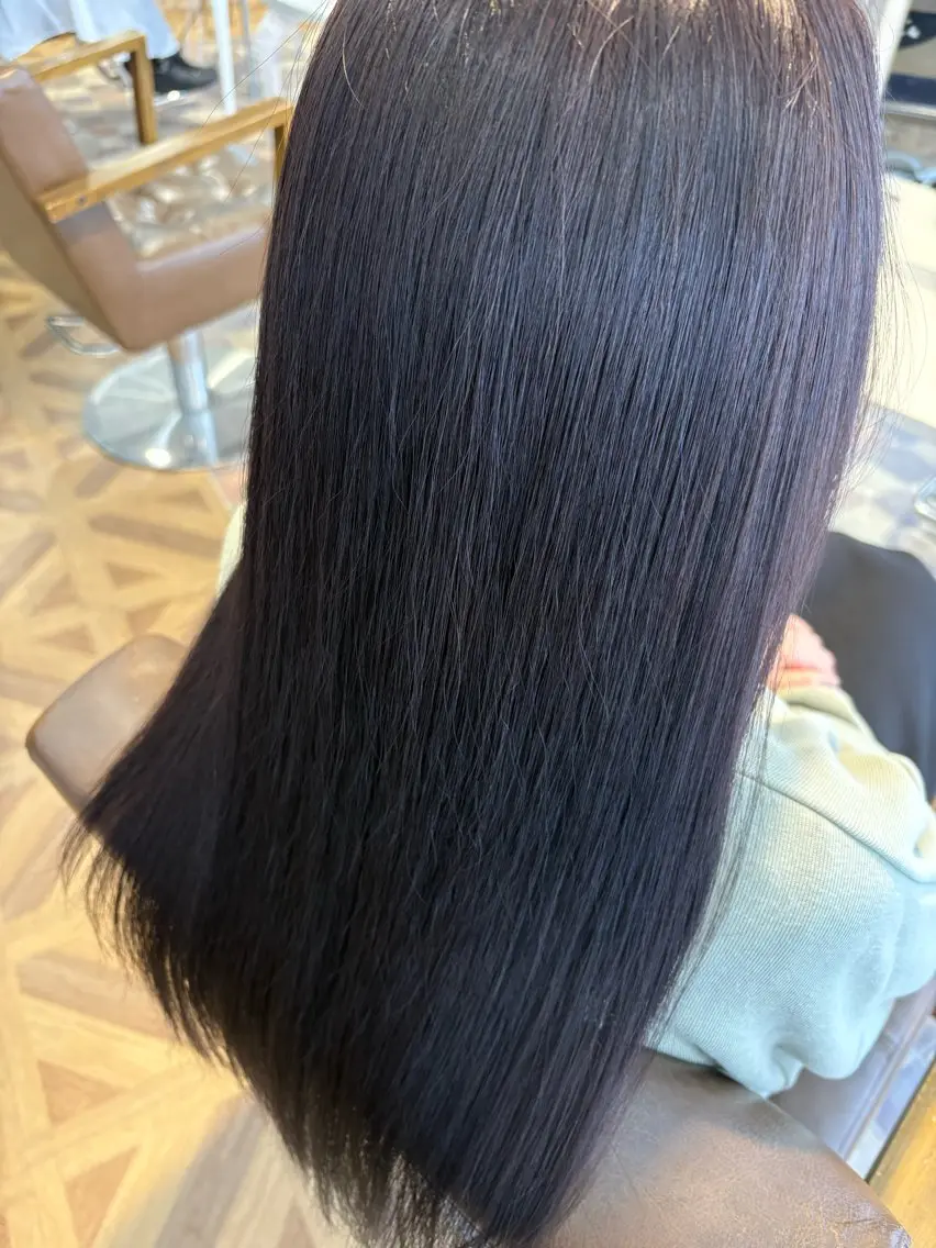 ロング カラー 透明感カラー ピンクカラー 鶴田 麗乃のヘアスタイル