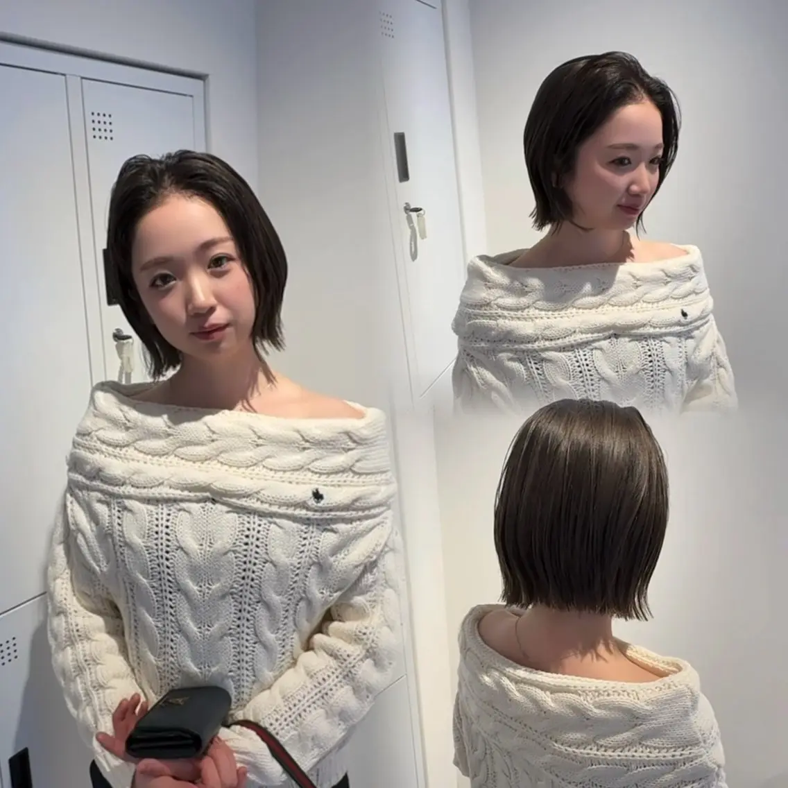 ショート アッシュ アッシュグレー ヘアカラー SASE/ 🍒nodoka🍒のヘアスタイル
