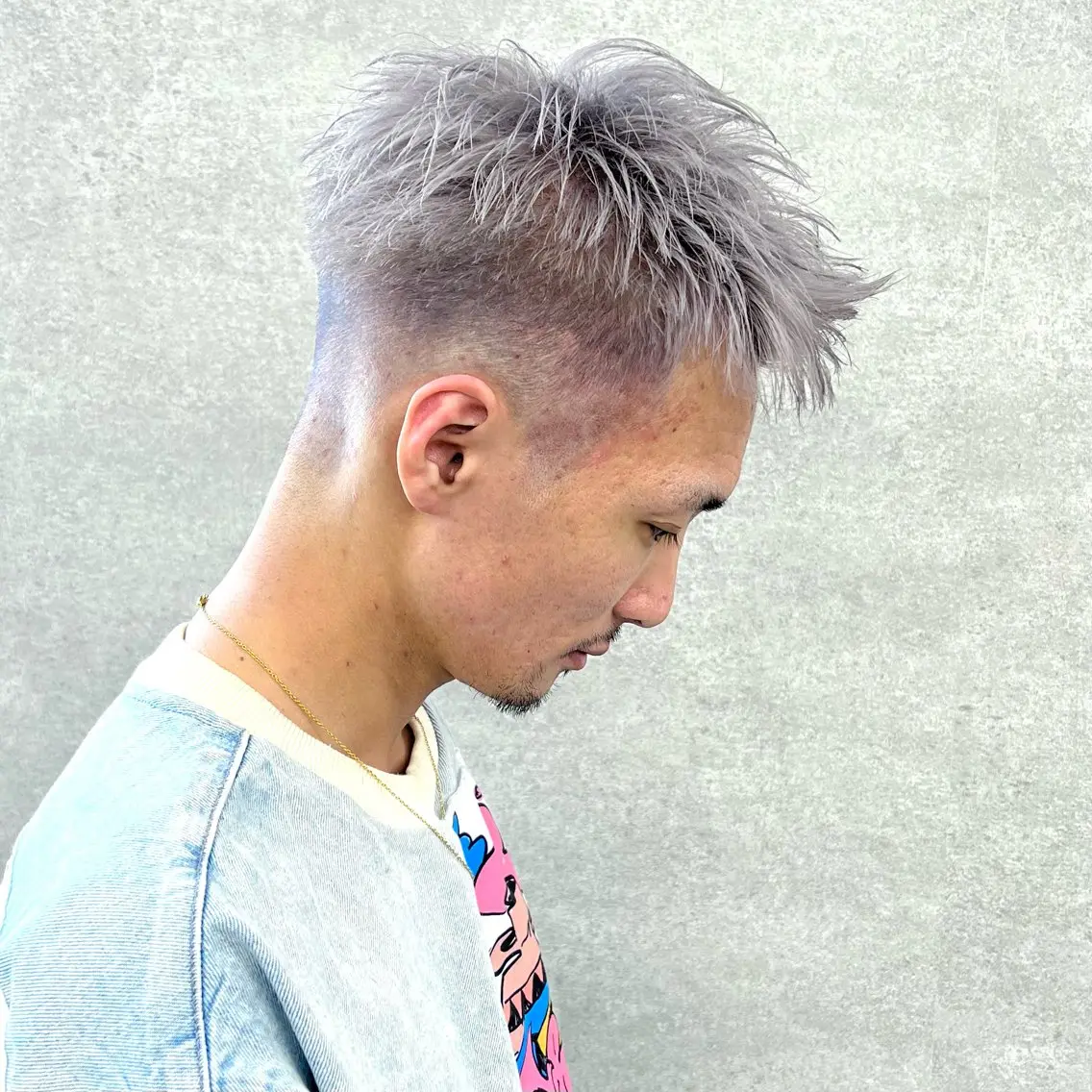 ショート カラー パーマ メンズ ヘアカラー 🔥札幌No.1🥇 パーマ特化美容師🔥のヘアスタイル