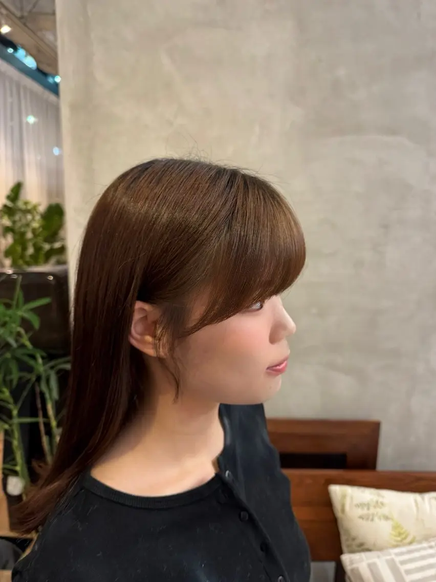 ミディアム 顔周りカット カットモデル募集🫧 Meiのヘアスタイル