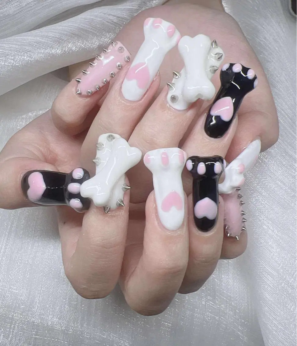 ネイル 長さ出し グラデーション 卒業式 キラキラネイル マグネットネイル ハンドネイル Lee Nailsのネイルデザイン