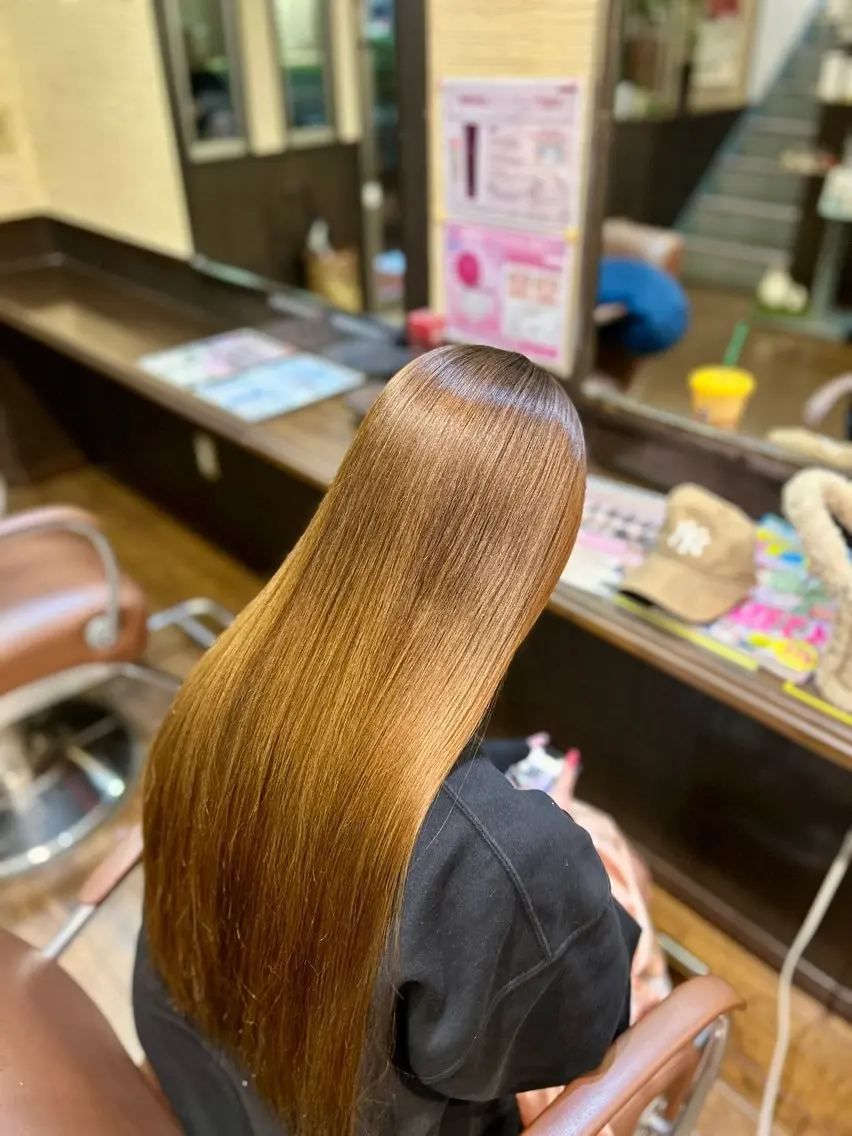 ロング 髪質改善 トリートメント 🔥中野聖人🔥 髪質改善カラー/ボブのヘアスタイル