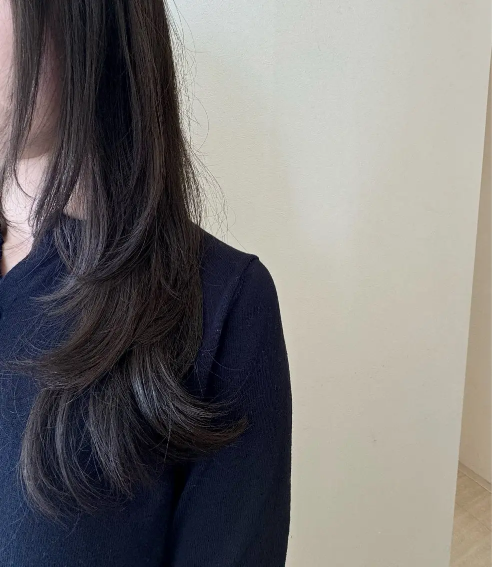 ロング レイヤーカット カット 石黒 晴香のヘアスタイル