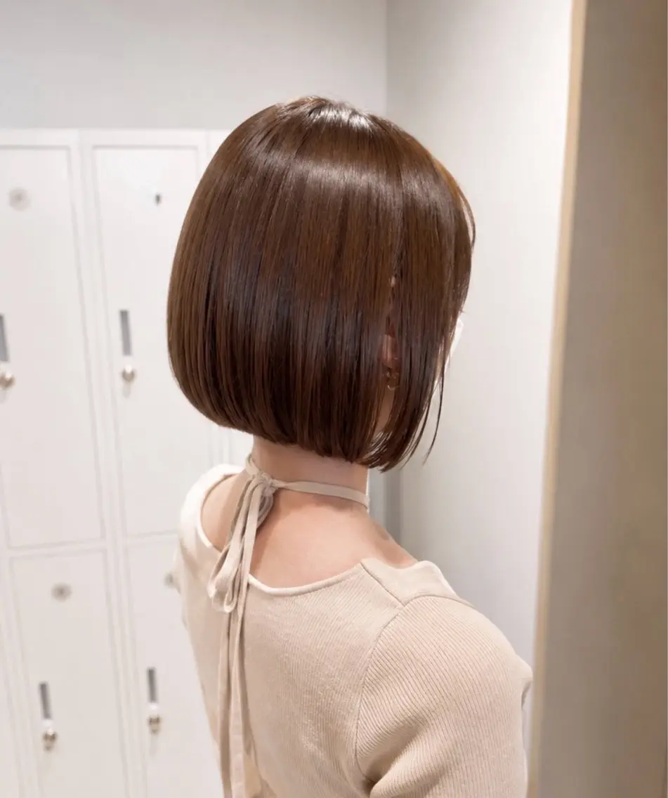 ショート ボブ トリートメント 𝐜𝐨𝐚 𝐦𝐨𝐦𝐨𝐞のヘアスタイル