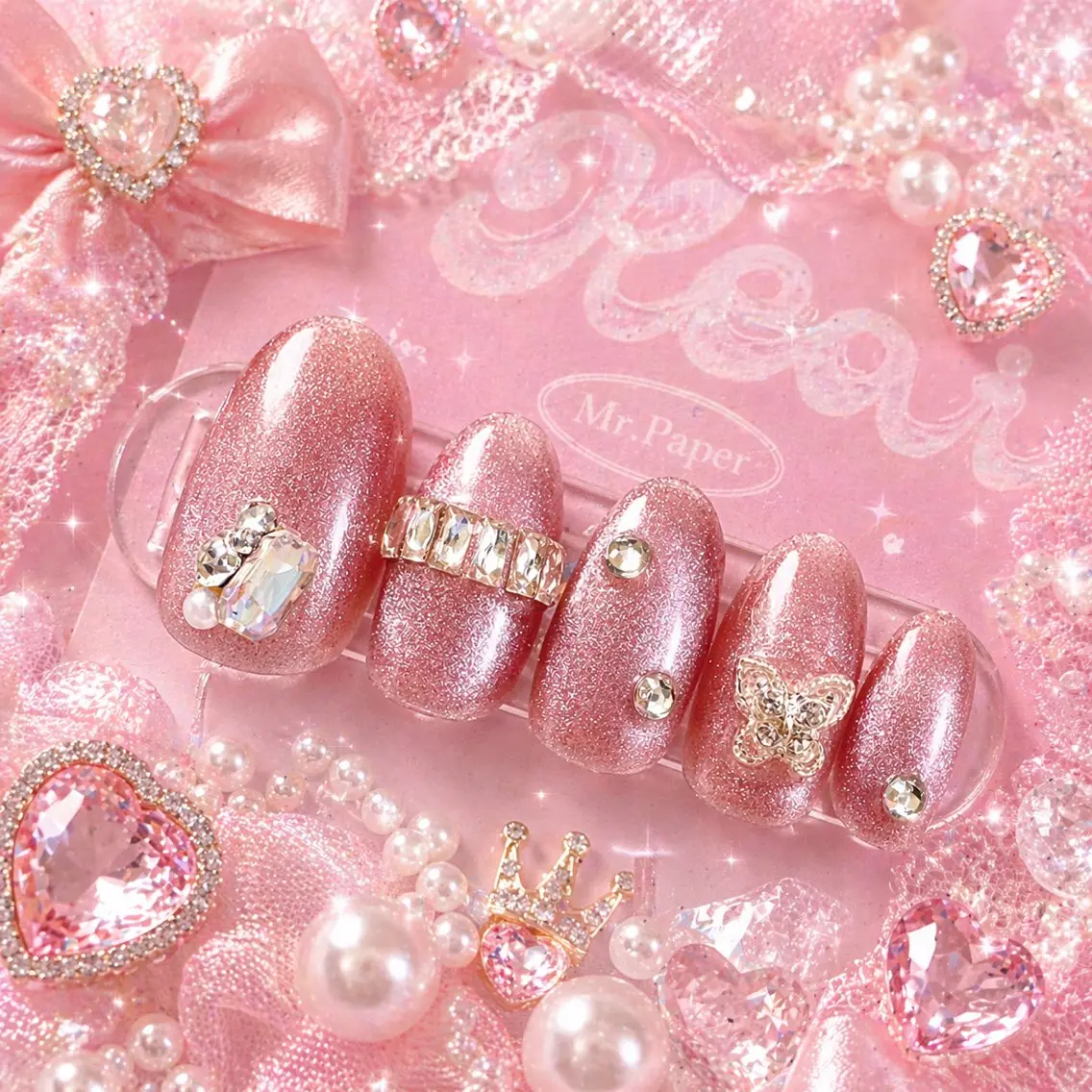 ネイル ハンドネイル MignonReve ♡EIMI🌈のネイルデザイン