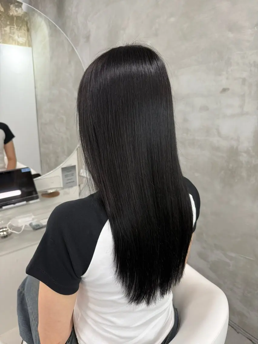 ロング カラー カット ヘアカラー トリートメント yuuna ✮ door whiteのヘアスタイル
