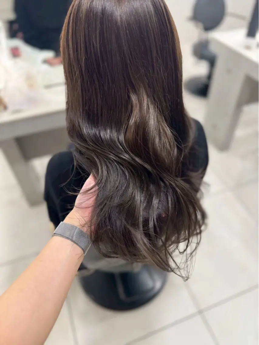 ロング ✨️髪質改善✨️ツヤ カラー✨️竹脇美奈のヘアスタイル